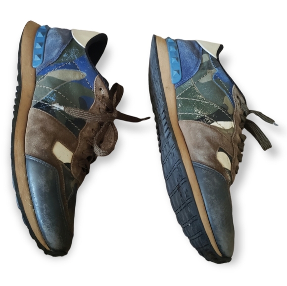 Valentino Garavani Camo Sneakers  size 8.5 men's - Picture 3 of 6